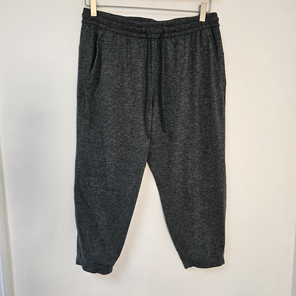 Lululemon Womens Pine Green Soft Jersey Cropped Mid-Rise Jogger Pant Size 10